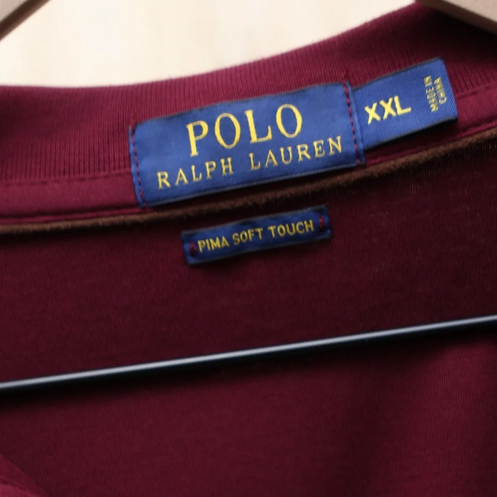 Polo Ralph Lauren Classic Fit Soft Cotton Polo Shirt‎ Spring Wine Heather XXL